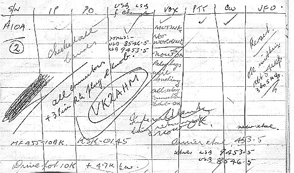 FL-100B Checjk Notes