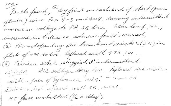 FL-100B Fault Description