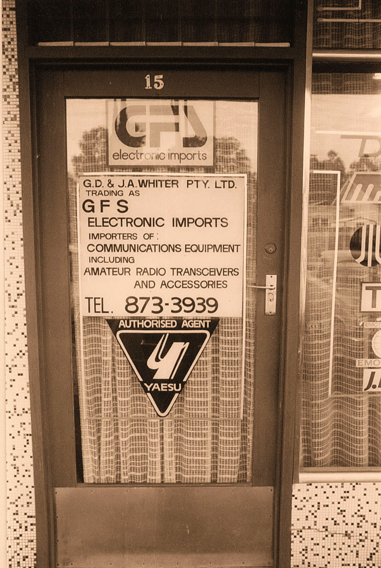 GFS Electronics first premesis at 15 McKeon Road, Mitcham, Victoria, Australia