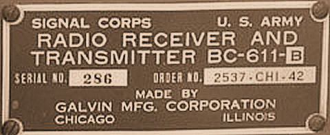 A BC-611 Label
