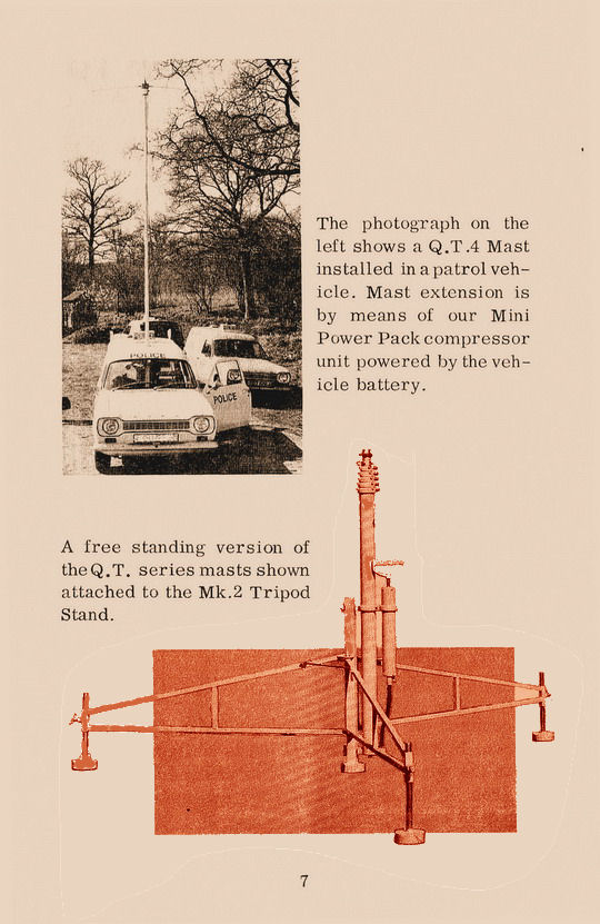 Clark Masts 1970's Catalogue - Page 7 -  QT Series Masts