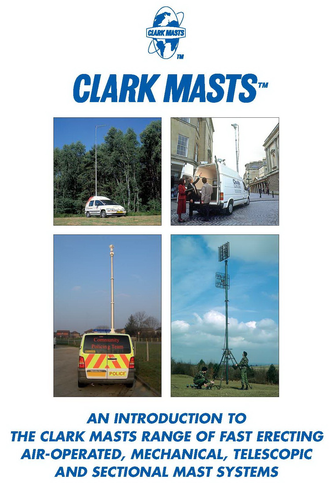 clark masts portable masts in service
